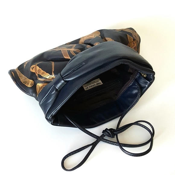 Vintage Park Avenue Equestrian Leather Handbag Bag - Picture 7 of 8